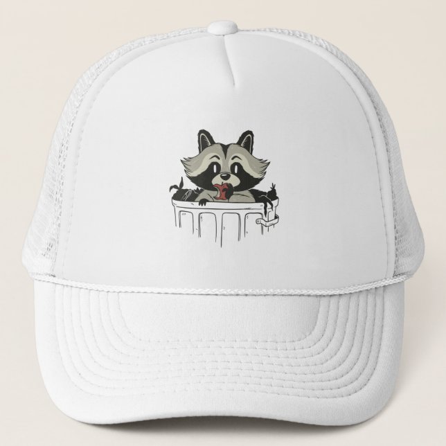 Casquette déchet raccoon (Devant)