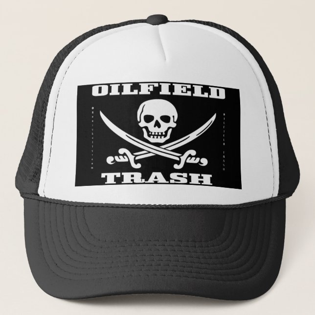 Casquette Déchets de gisement de pétrole, casquette, crâne (Devant)