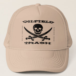 Casquette Déchets de gisement de pétrole, crâne et os