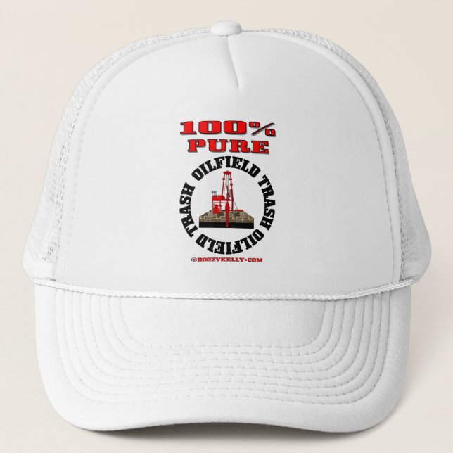 Casquette Déchets purs de gisement de pétrole de 100%, (Devant)