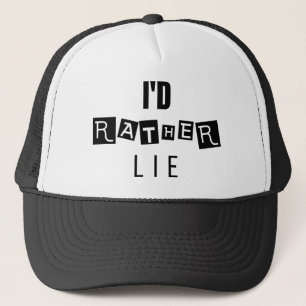 Casquette Déclaration minimale "Je préfère mentir"