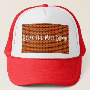 Casquette Décomposez le mur, brique orange