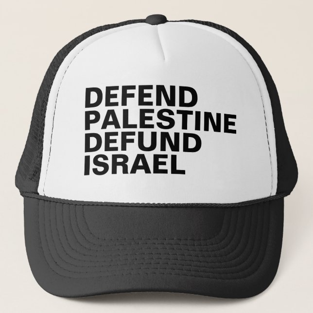 Casquette Défendre la Palestine pour le remboursement d'Isra (Devant)