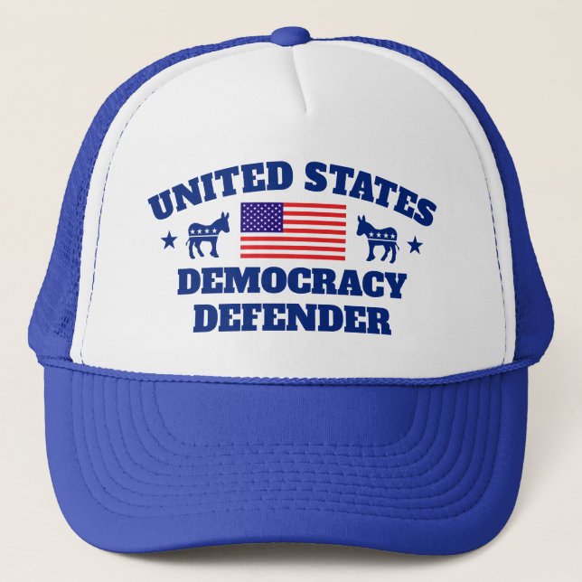 Casquette Défenseur de la démocratie©™ Chapeau de camion (Devant)