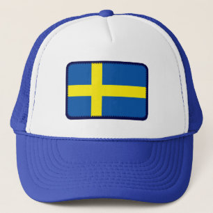 Casquette d'effet brodé par drapeau de la Suède