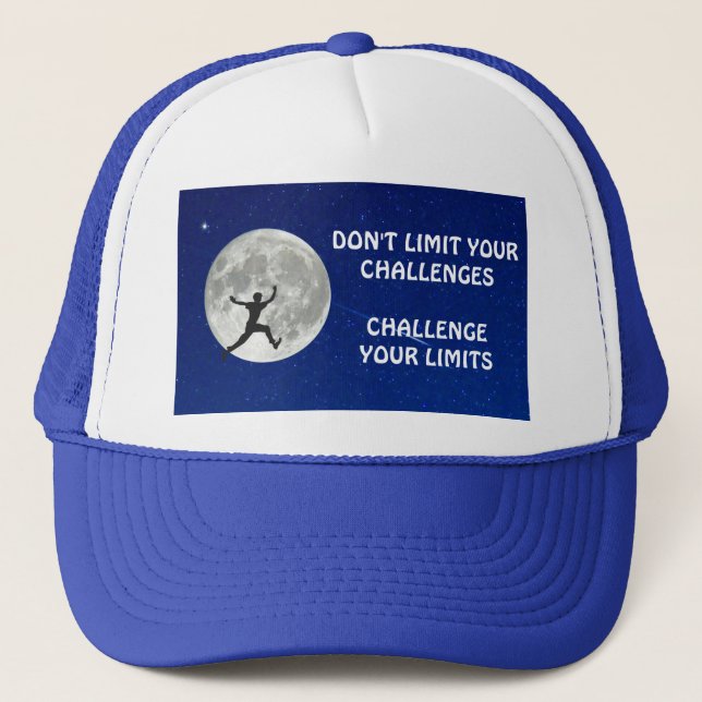 Casquette Défiez vos limites devis de motivation (Devant)