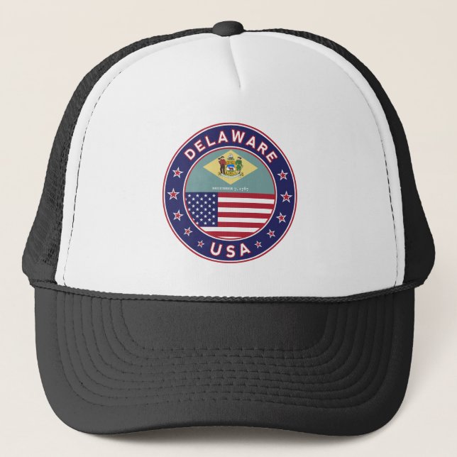 Casquette Delaware, T-shirt Delaware, autocollant Delaware (Devant)