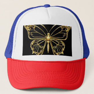 Casquette d'élégance de papillon Gold Foil
