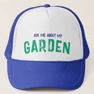 Casquette Demandez-moi à propos de mon chapeau bleu JARDIN