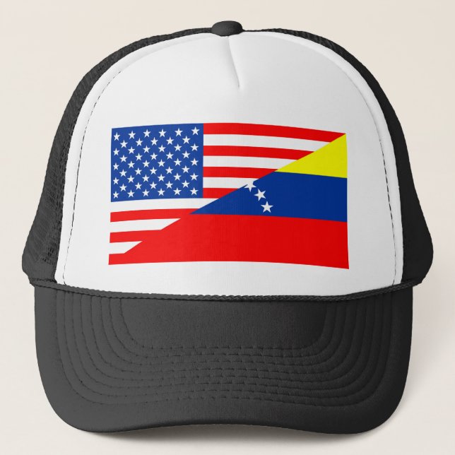 Casquette demi de drapeau Etats-Unis des Etats-Unis Amérique (Devant)
