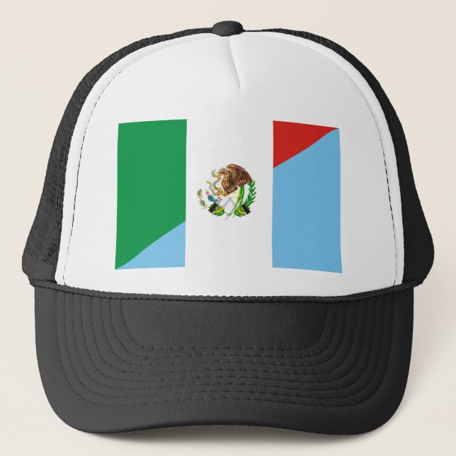 Casquette demi de symbole de pays de drapeau du Mexique (Devant)