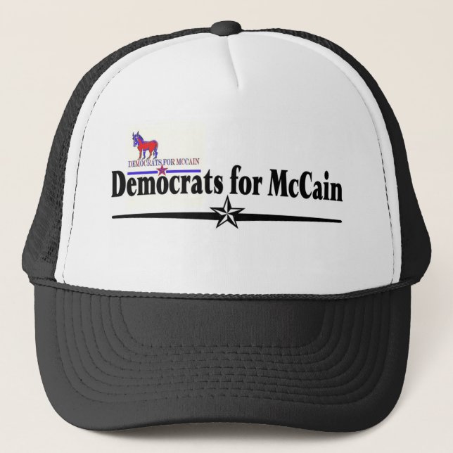 CASQUETTE DÉMOCRATE POUR MCCAIN (Devant)