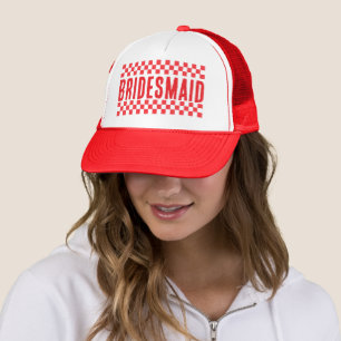 Casquette Demoiselles d'honneur Rétro Rouge Correspondance F