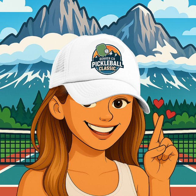 Casquette Denver Colorado Pickleball Paddle Style (Denver Colorado Pickleball Trucker Hat)