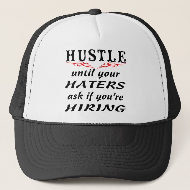 Casquette Dépêchez-vous jusqu'à ce que vos haineux demandent (Devant)