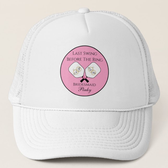 Casquette Dernier balancement avant le mariage pickleball ro (Devant)