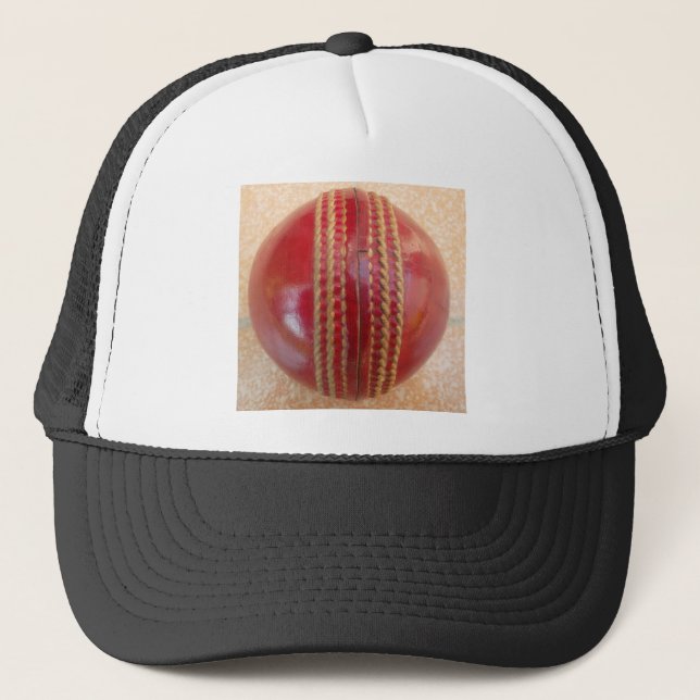 Casquette Dernière balle de cricket en cuir rouge internatio (Devant)