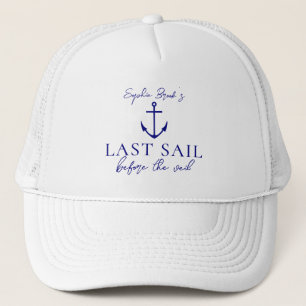 Casquette Dernière Croisière Avant le Voile Week-end Enterre