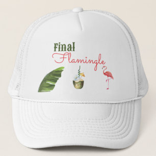 Casquette Dernière Flamingle de Fête de Bachelorette à Palm 