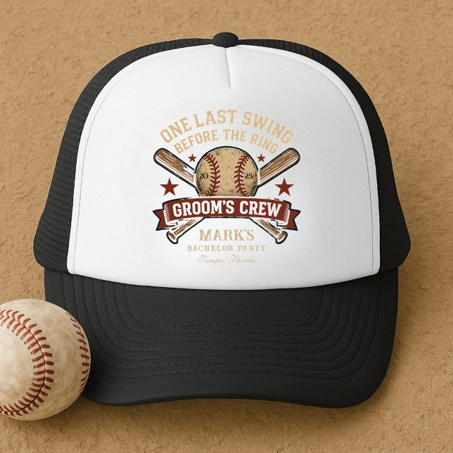 Casquette Dernière Swing Baseball Bachelor Party (Créateur téléchargé)