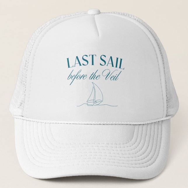 Casquette Dernière voile avant le Veil Bachelorette Trucker  (Devant)