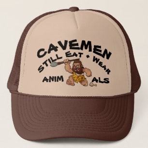 Casquette Des HOMMES DES CAVERNES - mangez et portez les