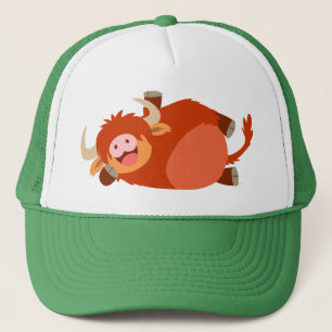 Casquette des montagnes de vache à bande dessiné