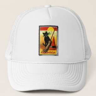 Casquette des sorcières assis de Halloween Kitty