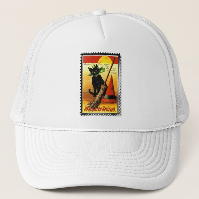 Casquette des sorcières assis de Halloween Kitty (Devant)