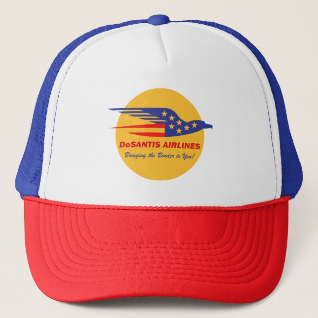 Casquette DeSantis Airlines Funny Political Meme Ron DeSanti (Devant)