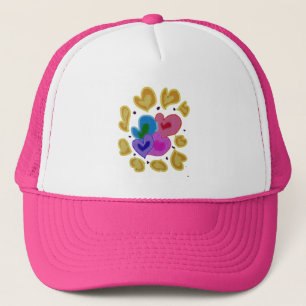 Casquette Design Coeur coloré
