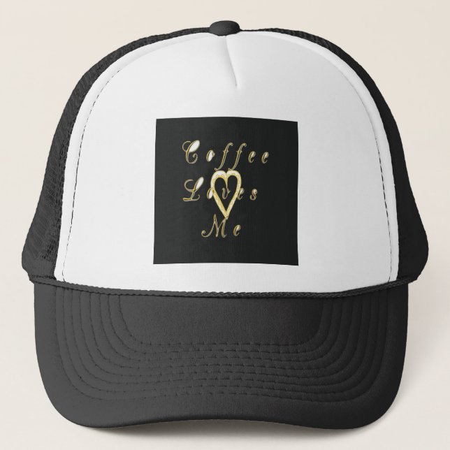 Casquette Design crémeux pour les amateurs de café (Devant)