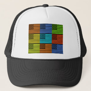 Casquette Design de drapeau Motif Américain Inspiré Arc-En-C