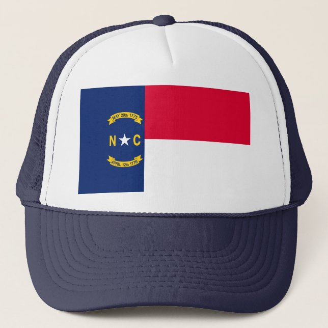 Casquette Design du drapeau de l'État de Caroline du Nord (Devant)