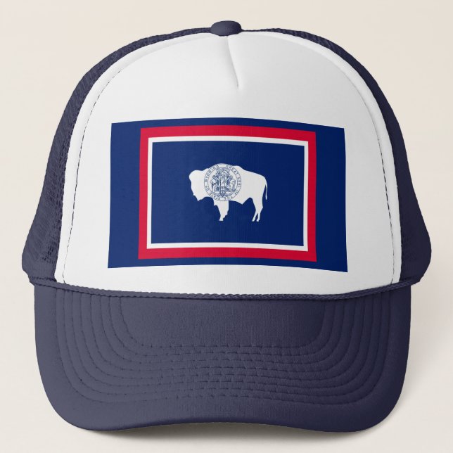 Casquette Design du drapeau d'état du Wyoming (Devant)