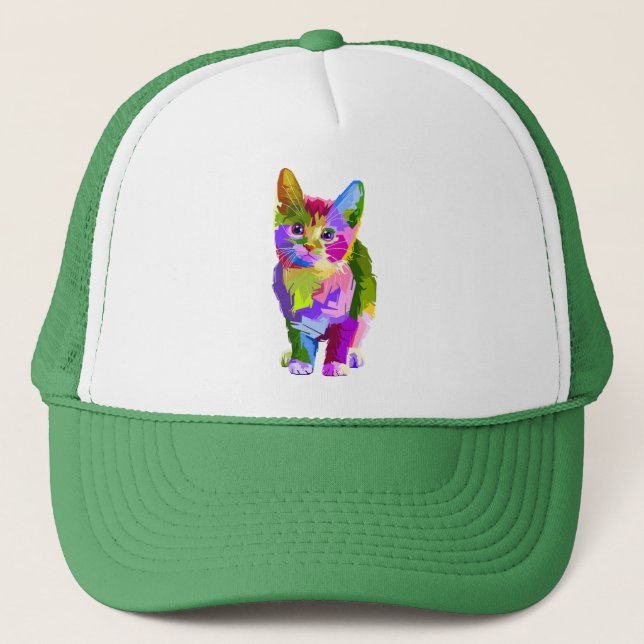 Casquette Design prismatique Stylisé Kitten-32345 (Devant)