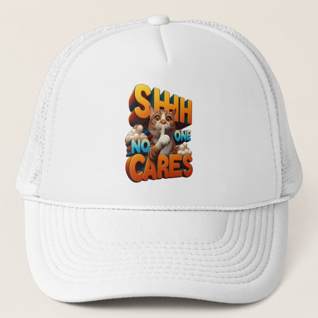 Casquette Désintérêt silencieux pour la féline (Devant)