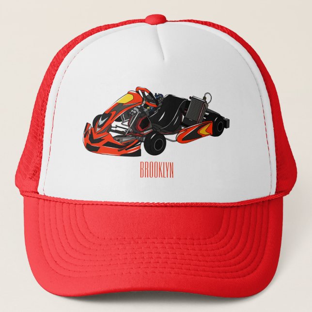 Casquette dessin animé de Kart racing (Devant)