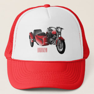 Casquette dessin animé de la moto Sidecar