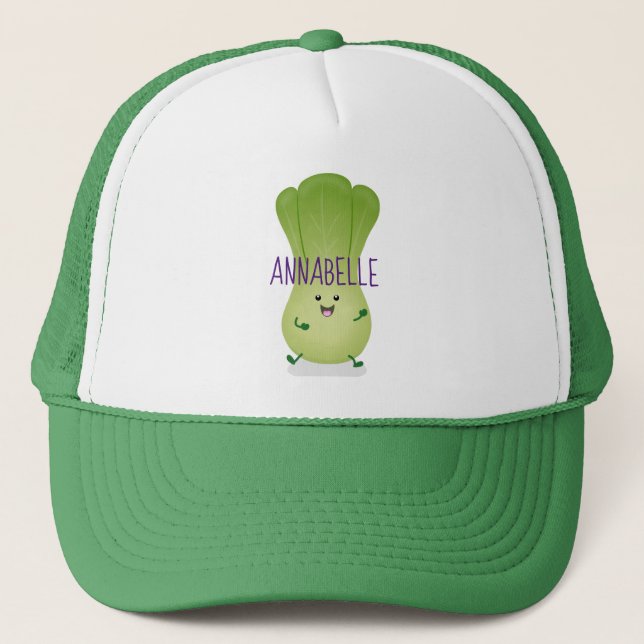 Casquette dessin animé mignon de bok choy (Devant)