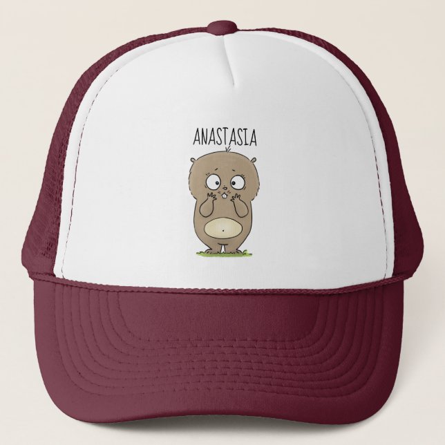 Casquette Dessin d'adorable hamster (Devant)