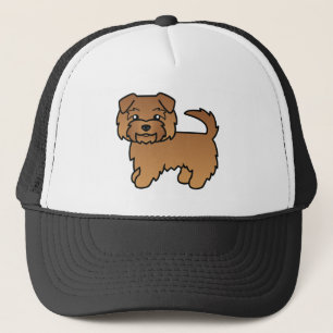 Casquette Dessin de Chien de Bande Dessinée Terrier Norfolk 