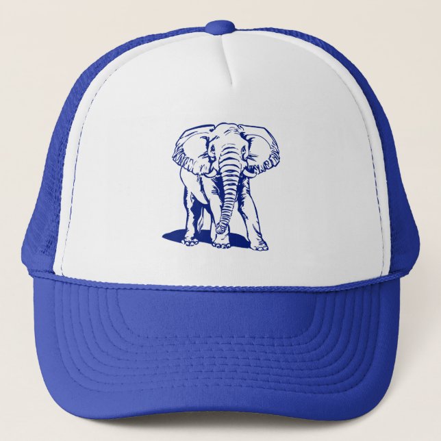 Casquette Dessin de la ligne bleue Eléphant de la Marine (Devant)