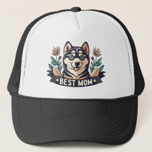 Casquette Dessin de Whimson Siberian Husky Chig Maman