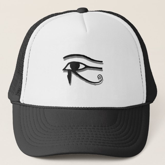 Casquette Dessin D'Encre Symbole Égyptien Oeil De Horus (Devant)