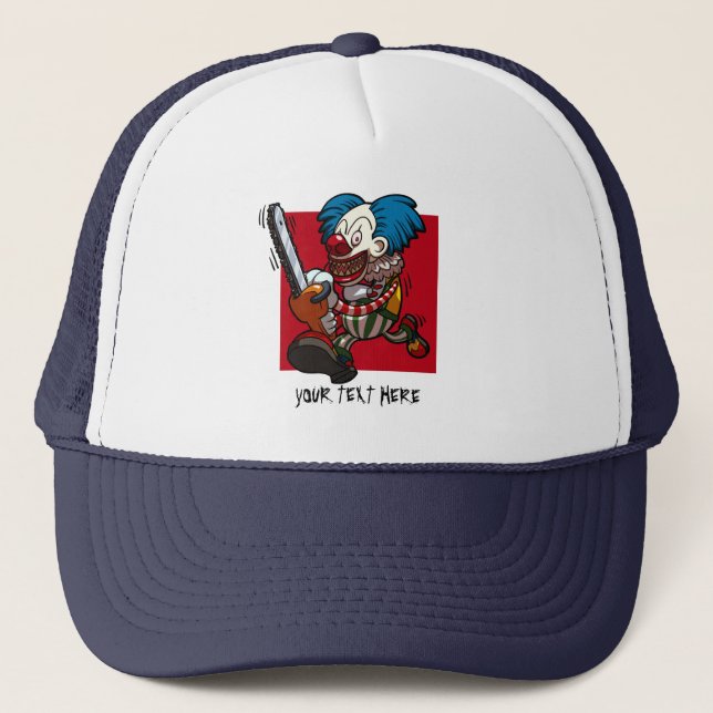 Casquette Dessin d'horreur de l'Halloween à la tronçonneuse  (Devant)