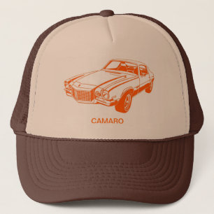 Casquette Dessin graphique orange de Chevy Camaro