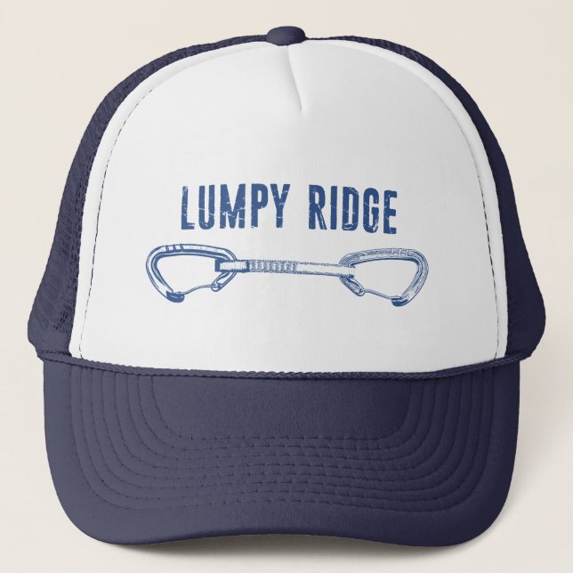 Casquette Dessin rapide de l'escalade de rocher de Lumpy Rid (Devant)