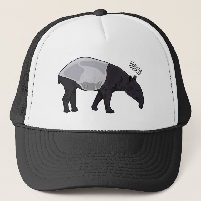 Casquette Dessin sur Tapir (Devant)
