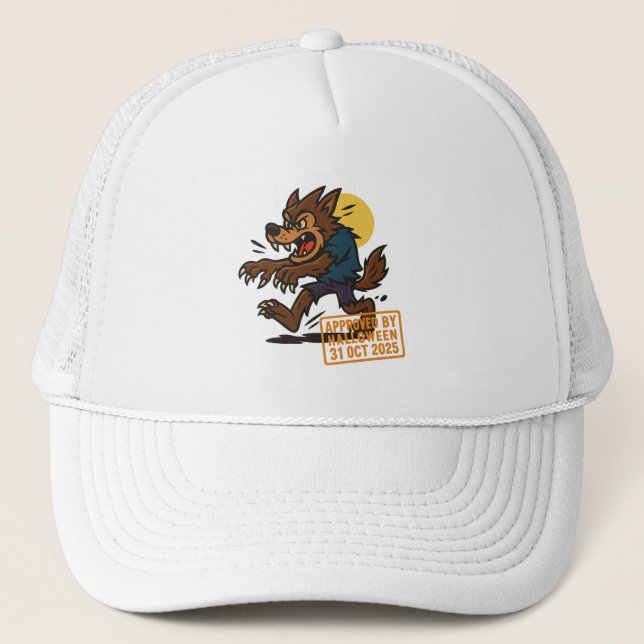 Casquette Dessin Werewolf - Approuvé par Halloween (Devant)